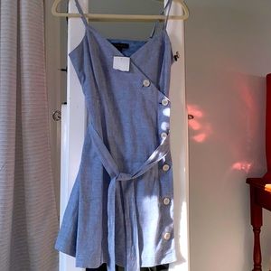 Adorable button wrap dress.